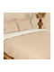 White Fabric Set Cearșafuri Single 165x270cm. Sierra Roz 3buc