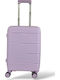 Playful Bags Cabin Travel Suitcase Hard Lila with 4 Wheels Height 55cm