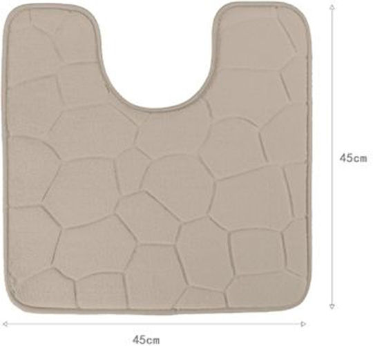 Galifas Bath Mat Toilet GB-585750-2 Beige 45x45cm