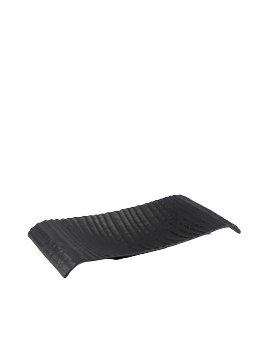 Galifas Metallic Decorative Platter Black 30x15x5cm