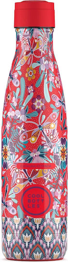 Cool Bottles Stainless Steel Kids Water Bottle Thermos Dragonfly Paradise 500ml