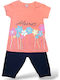 Kids' Set with Leggings Summer 2pcs Apricot