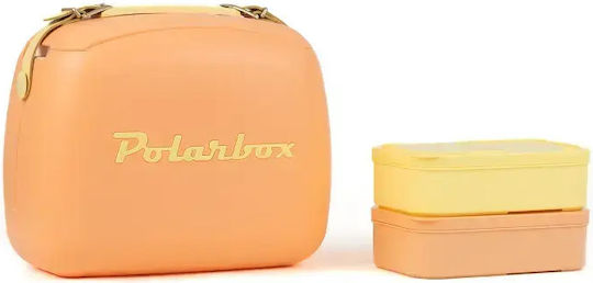 Polarbox Pop Edition and 2 Food Containers Φορητό Ψυγείο 6lt Orange Sorbet