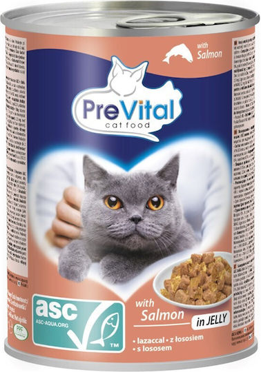 PreVital Nassfutter für Katzen in Dose mit Lachs 415gr