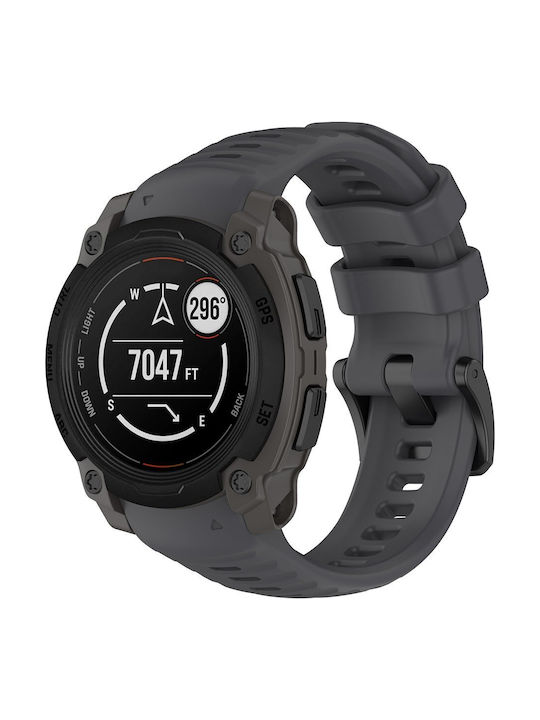 Techsuit W076 Λουράκι Γκρι (Garmin Instinct E (45mm))