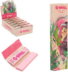 G-Rollz Slim King Size Rolling Papers with Cone Tips 50 Papers