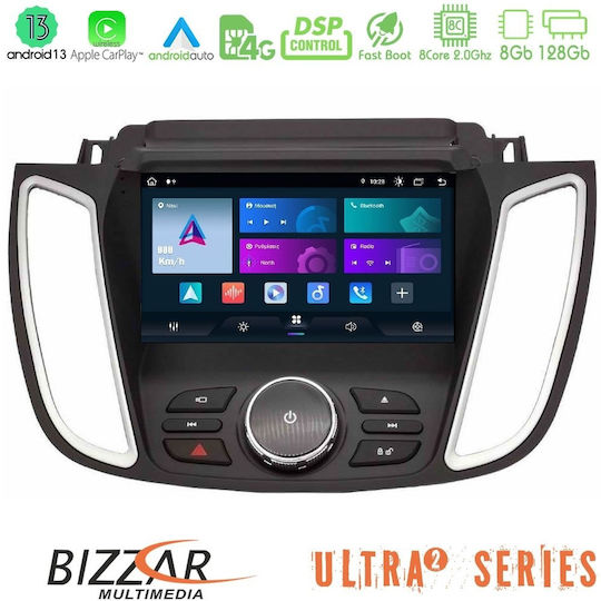 Bizzar Ηχοσύστημα Αυτοκινήτου για Ford C-Max / Kuga 2011+ (Bluetooth/USB/WiFi/GPS/Apple-Carplay/Android-Auto) με Οθόνη Αφής 9"