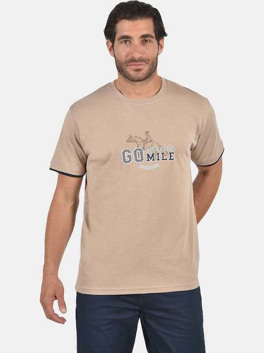 Everbest T-shirt Μπεζ