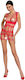 Red Mesh Mini Dress Bs089 by Passion