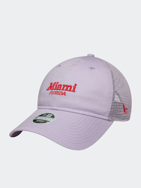 New Era 9twenty Trucker New Era City Donna Καπέλο Μωβ