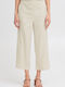 Women's Fabric Trousers Light Beige