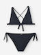 Bikini Set Top & Slip Bottom Black