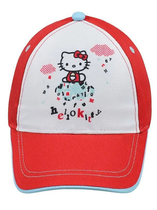 Stamion Palarie Copii Jockey Din Tesatura Hello Kitty Roșie