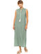 Pink Label Women's Maxi Dress Beachwear Jugle Green