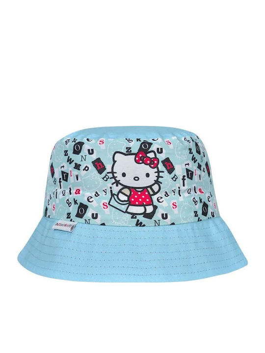 Stamion Παιδικό Καπέλο Bucket Υφασμάτινο Hello Kitty Γαλάζιο