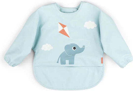Done by Deer Waterproof Coverall Fabric with Hoop & Loop Fastener & Sleeves Playground Blue