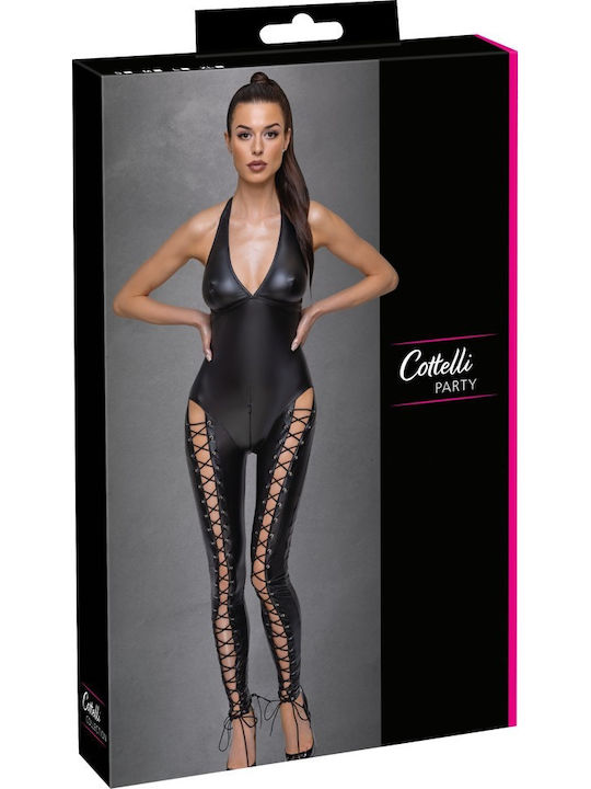 Cottelli Collection Black One-piece Jumpsuit