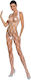 White Ouvert Bodystocking Bs091 By Passion