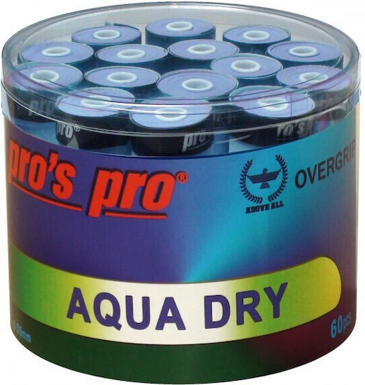 Tennis-Overgrip Blau Aqua Dry 60 Stück Box