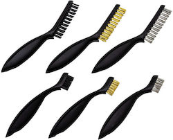 Set Perii Sârmă Oțel Nailon Alamă 6 bucăți Set Perii Sârmă Oțel Nailon Alamă 6 bucăți