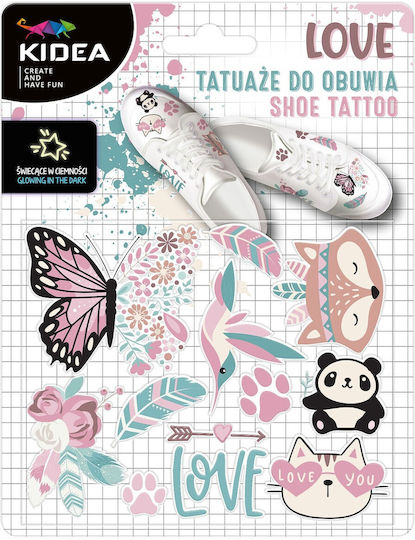 Glow-in--dark Shoe Tattoos Love Kidea