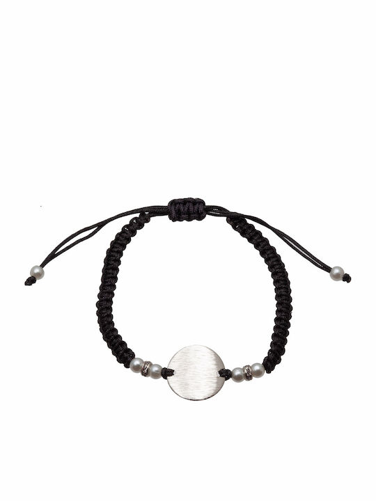 Studio Boneli Women's Bracelet Macrame made of Cord with Pearls