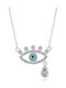 Jools Jools Necklace with Silver Eye and Blue Zircon
