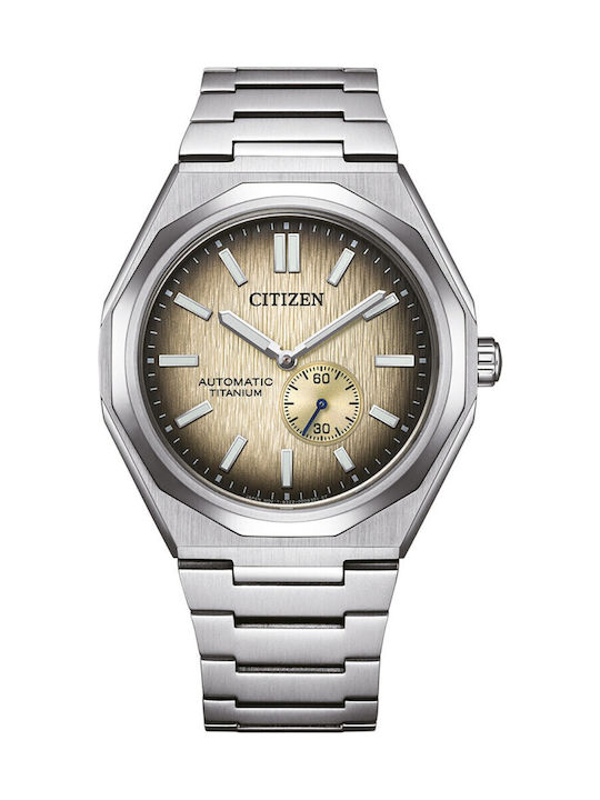 Citizen Zenshin Ρολόι Αυτόματο με Μεταλλικό Μπρασελέ Citizen Zenshin Ρολόι Αυτόματο με Μεταλλικό Μπρασελέ