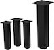 ML-Design ML-Design Metal Furniture Leg Suitable for Table / Coffee Table 8x8cm Black