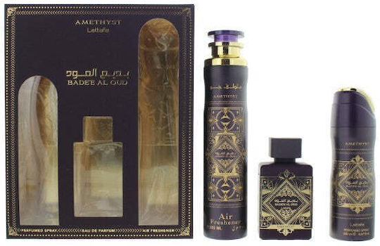 Lattafa Badee Al Oud Amethyst Men's Set with Eau de Parfum