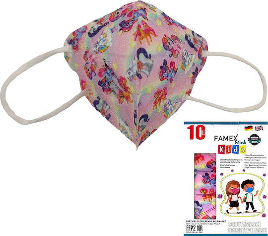 Famex Protective Mask FFP2 Kids Pink 10pcs