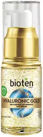 Hyaluronic Gold Хидратиращ Серум За Очи с Ниацинамид и Хиалуронова Киселина за Торбички и Стягане 15ml