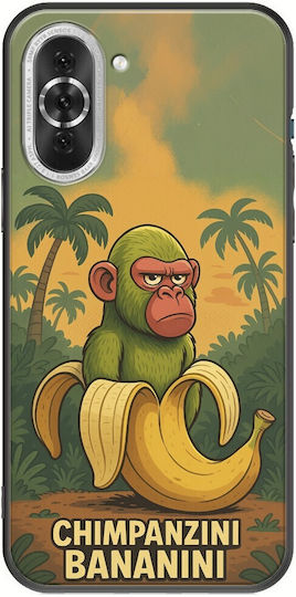 Brainrot Chimpanzini Bananini Huawei Nova 10 Pro Black TPU Black Silicone