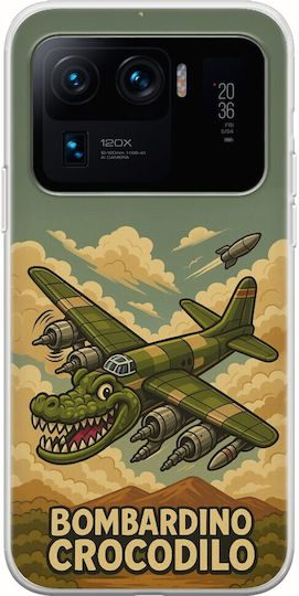Brainrot Bombardino Crocodilo Xiaomi Mi 11 Ultra Flexibles TPU Transparentes Silikon