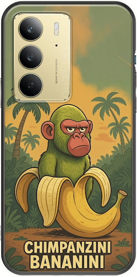 Brainrot Chimpanzini Bananini Realme C75 4g Black TPU Black Silicone