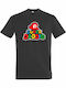 T-Shirt Unisex "Super Daddio Super Mario Papa" Dunkelgrau
