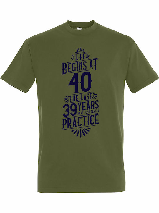 T-shirt Unisex " Life Begins At 40 Years Old " ...