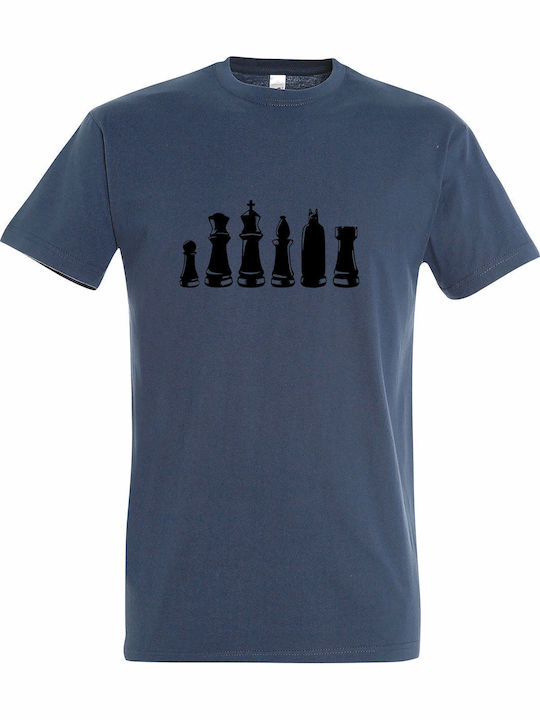 T-shirt Unisex " Dark Knight Batman Chess " Denim T-shirt Unisex " Dark Knight Batman Chess " Denim