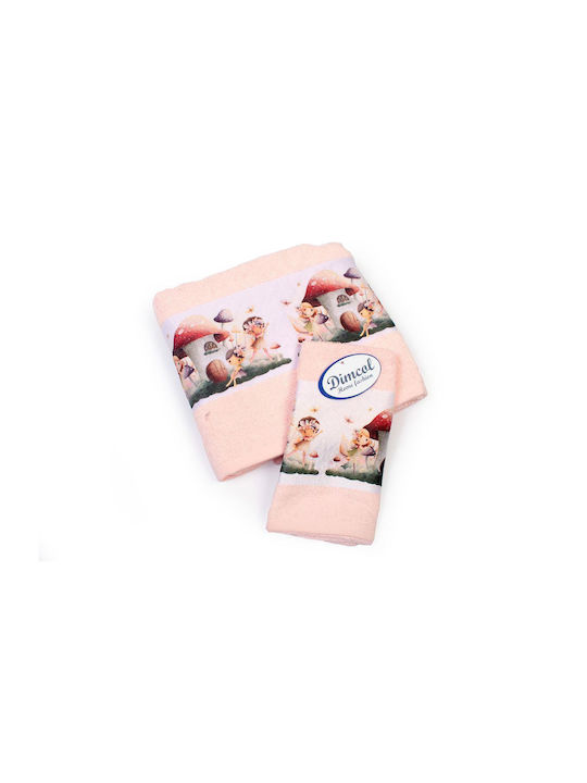 Dimcol Set of baby towels 2pcs Pink Weight 400gr/m²