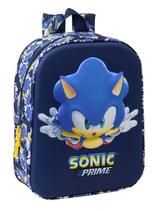 School Bag Sonic City Blue 22 X 27 X 10 Cm