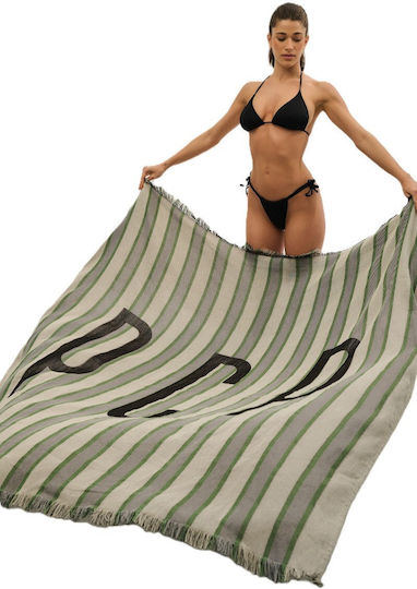 PCP Strandtuch Pareo Gray mit Fransen 180x180cm.
