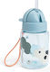Done by Deer Kids Water Bottle Silicone with Straw Blue 280ml