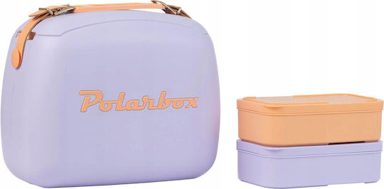 Polarbox Pop Edition And 2 Food Containers Portable Fridge 6Lt Purple-Orange