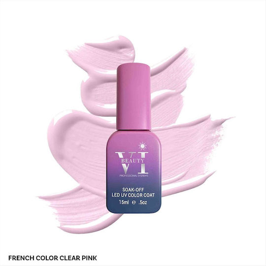 Beauty VI Ημιμόνιμο Βερνίκι Νυχιών Clear Pink Hemma Free 15ml
