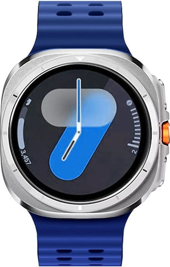 Bikkembergs Smartwatch Flexone Bk-f4 Silver Case Blue Rubber Strap