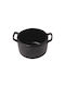 Novatex Serving Bowl Round made of Melamine Black with Diameter 11.5cm