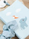 Done by Deer Soft Changing Pad made of Fabric Blue