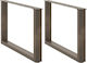 vidaXL Metallic Furniture Leg 2 Pieces Suitable...