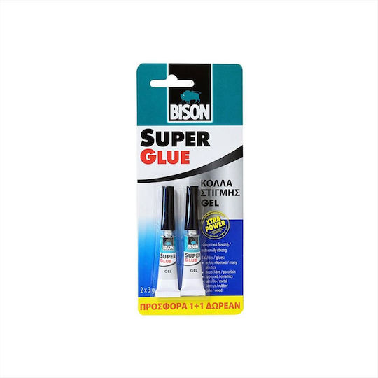 Adeziv Gel Bison 3g + 1g Cadou