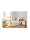 Dimcol Βρεφική Παπλωματοθήκη Bebe White-grey 120x160εκ.